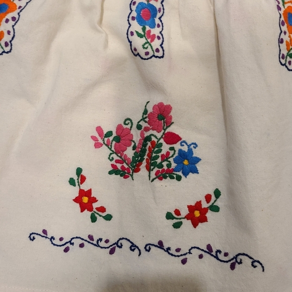 Artesanias Mickey Traditional Mexican Huipil Embroidered Dress - Picture 3 of 6